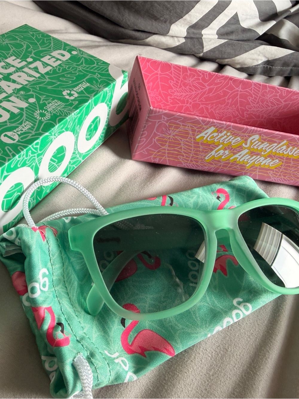 Goodr Polarized Sunglasses in Mint Green - Active Sunglasses